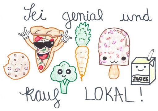 Insgesamt 64 Kinder und Jugendliche aus den Eifel-Gemeinden haben an dem Kreativwettbewerb "Kauf lokal, das ist genial!" teilgenommen: Noah aus Hünningen landete mit seinem Bild einen Volltreffer und überzeugte sowohl Publikum als auch Jury. Sein Bild soll das Hauptmotiv der Einkaufsbeutel für die Kinder werden.