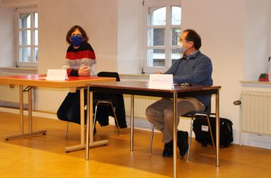 Pressekonferenz zum Impfstart in der Deutschsprachigen Gemeinschaft: Michael Murges, Leiter des Josephsheims, und Dr. Marc Franckh (Bild: Chantal Scheuren/BRF)