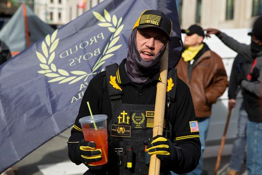 Proud-Boys-Anhänger am 18. Januar in Richmond, Virginia (Bild: Ryan M. Kelly/AFP)