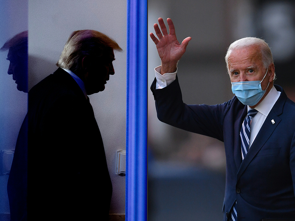 Donald Trump und Joe Biden (Bild: Jim Watson/Angela Weiss/AFP)