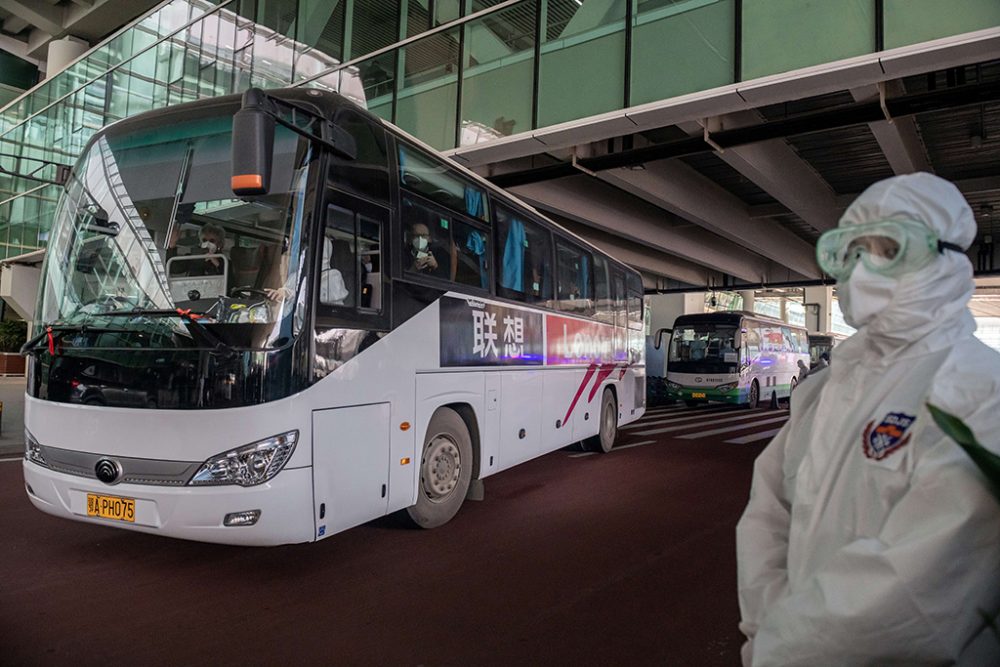 WHO-Experten in Wuhan eingetroffen (Bild: Nicolas Asfouri/AFP)