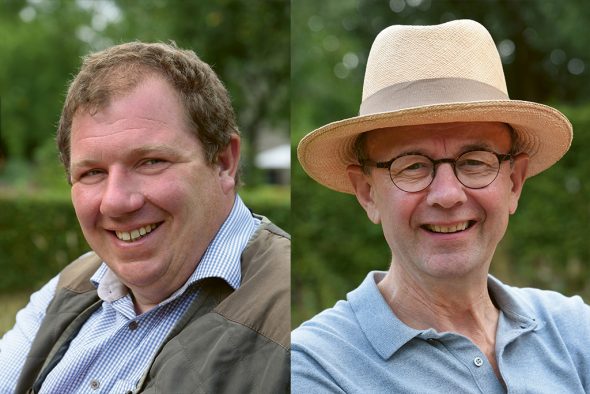 Die Autoren des Taschenbuchs für den Klimagarten: Bart Verelst und Marc Verachtert (Bilder: Lanoo)