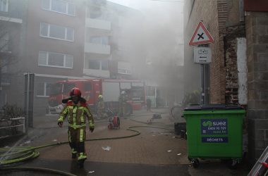 Eupen: Brand in der Hostert (Bild: Sarah Dederichs/BRF)