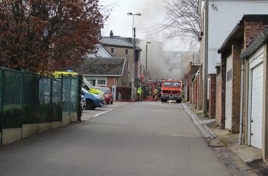 Eupen: Brand in der Hostert (Bild: Sarah Dederichs/BRF)