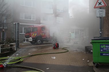 Eupen: Brand in der Hostert (Bild: Sarah Dederichs/BRF)