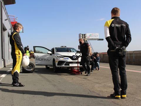 Renault Belux stellt die Clio Trophy Belgium vor (Bild: Katrin Margraff/BRF)