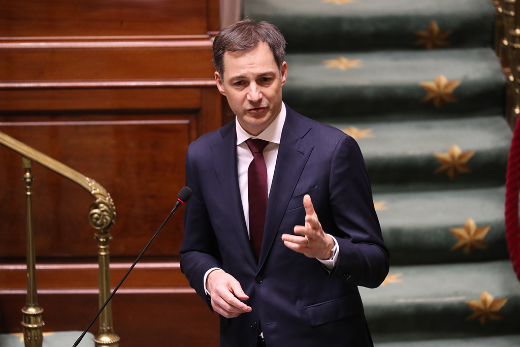 Premier Alexander De Croo in der Kammer