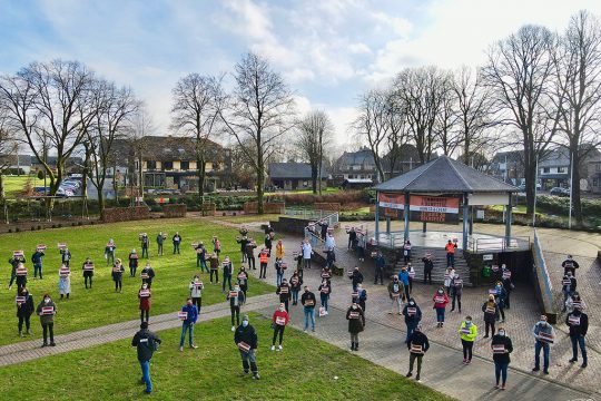 Horeca-Sektor demonstriert in Bütgenbach (Bild: Dusty Kukenheim)