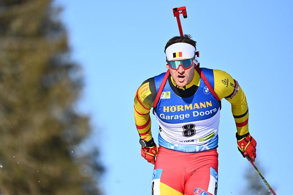 Florent Claude am Mittwoch in Pokljuka (Bild: Joe Klamar/AFP)