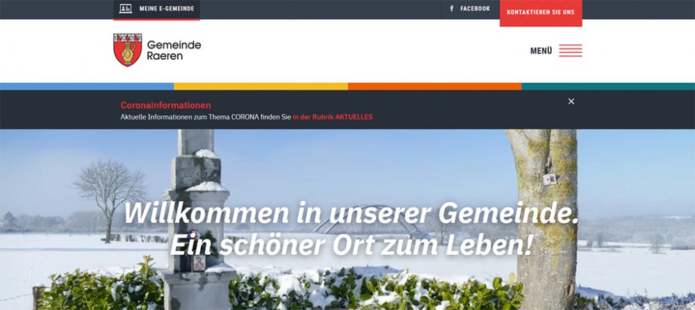 Gemeinde Raeren hat eine neue Webseite