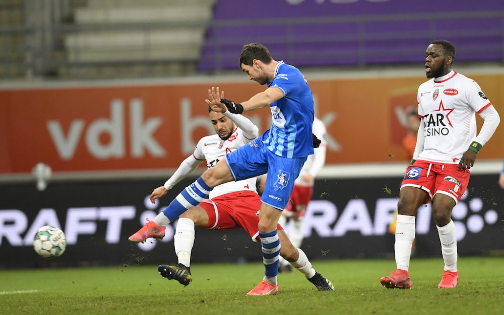 Yaremchuk bei seinem Treffer zum 1:0 (Bild John Thys/Belga)