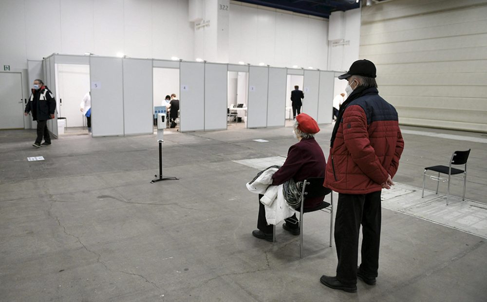 Impfzentrum in der finnischen Hauptstadt Helsinki (Bild: Heikki Saukkomaa/Lehtikuva /AFP)