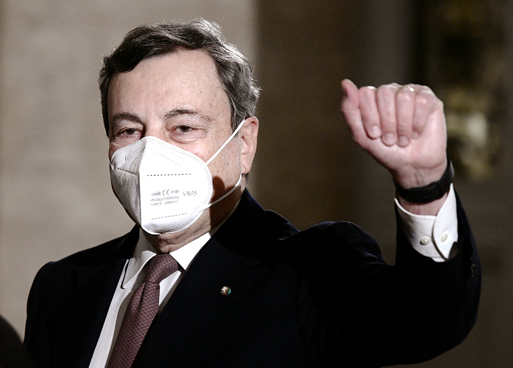 Italiens designierter Regierungschef Mario Draghi (Bild: Filippo Monteforte/AFP)