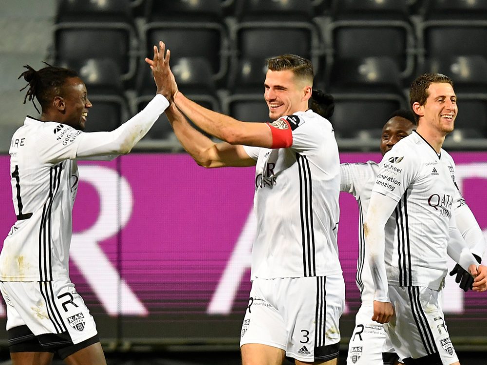 Menno Koch nach seinem Tor beim Heimspiel gegen Beerschot am 20. Januar (Bild: John Thys/Belga)