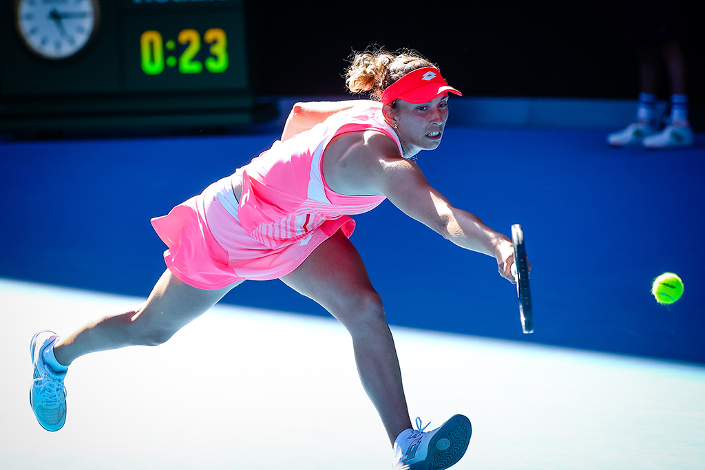Elise Mertens während der dritten Runde der Australian Open