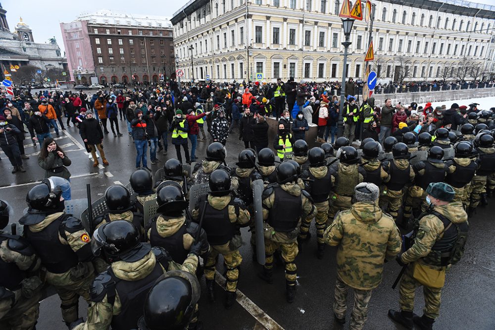 Demonstration in St. Petersburg