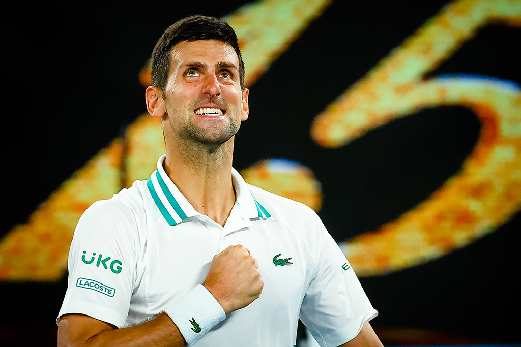 Australian Open: Novak Djokovic während der Begegnung gegen Aslan Karazew (Bild: Patrick Hamilton/Belga)