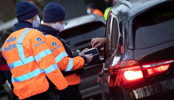 Polizeikontrolle (Illustrationsbild: Benoit Doppagne/Belga)