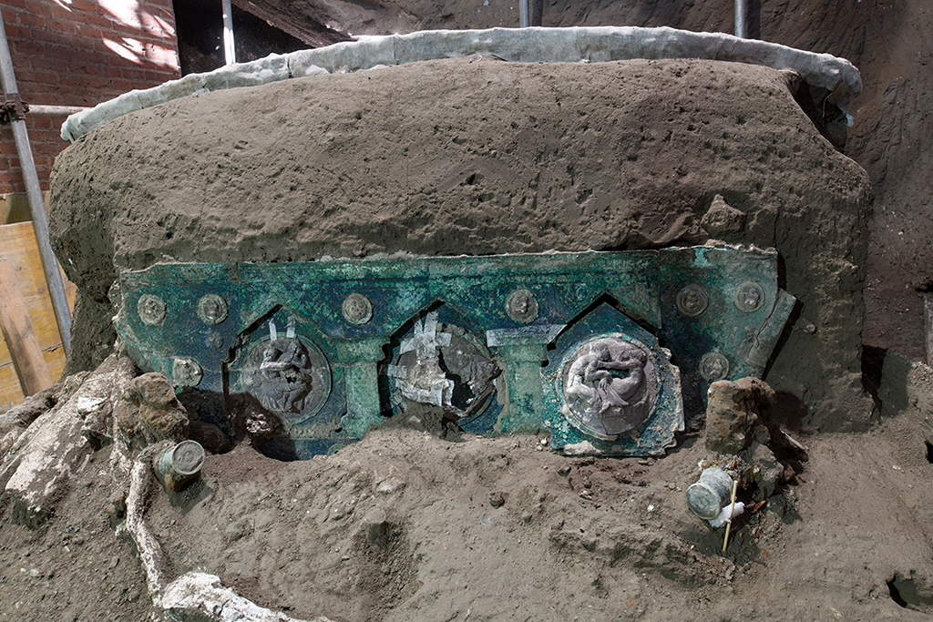 Triumphwagen aus der Antike in Pompeji ausgegraben (Bild: Pompeii Archaelogical ParK/Handout/AFP)