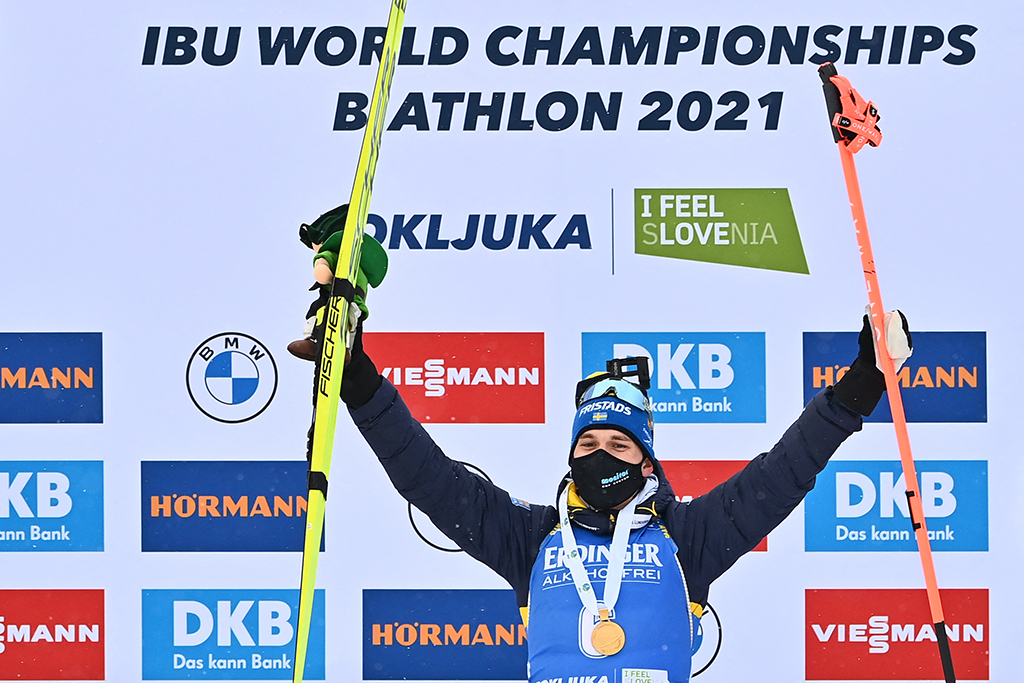 Biathlon-WM: Ponsiluoma gewinnt Zehn-Kilometer-Sprint (Bild: Joe Klamar/AFP)