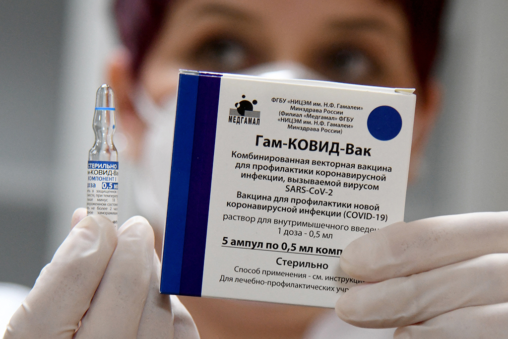 Der russische Impfstoff Sputnik V (Bild: Savo Prelevic/AFP)
