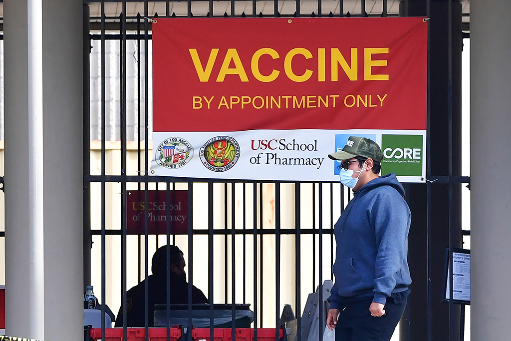 Impfzentrum in Los Angeles (Bild: Frederic J. Brown/AFP)