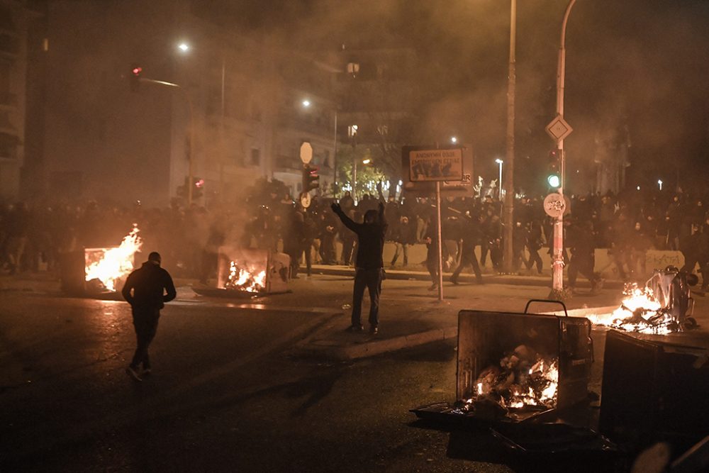 Ausschreitungen nach Demo in Athen am Dienstagabend