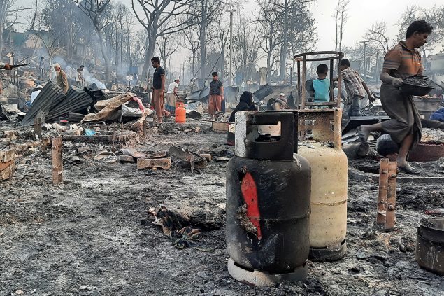 Brand in Flüchtlingslager in Bangladesch (Bild: AFP)