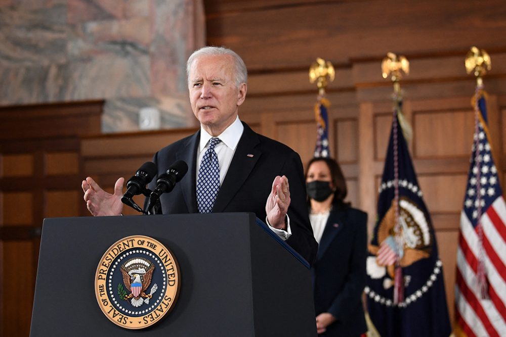 US-Präsident Joe Biden in Atlanta (Bild: Eric Baradat/AFP)