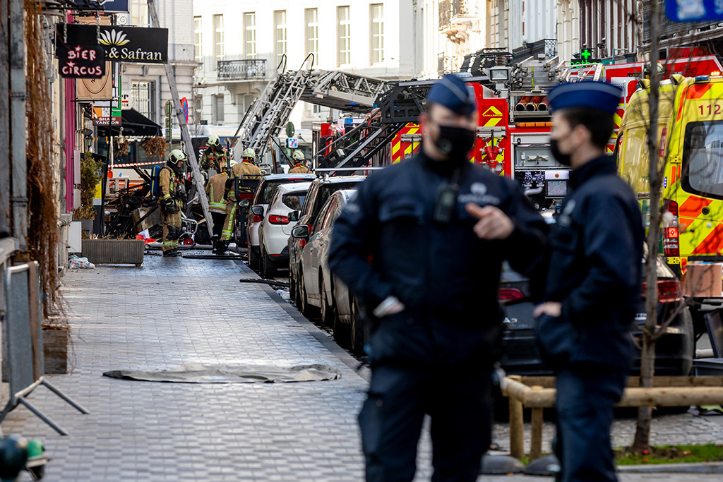 Brand in Brüssel (Bild: Hatim Kaghat/Belga)