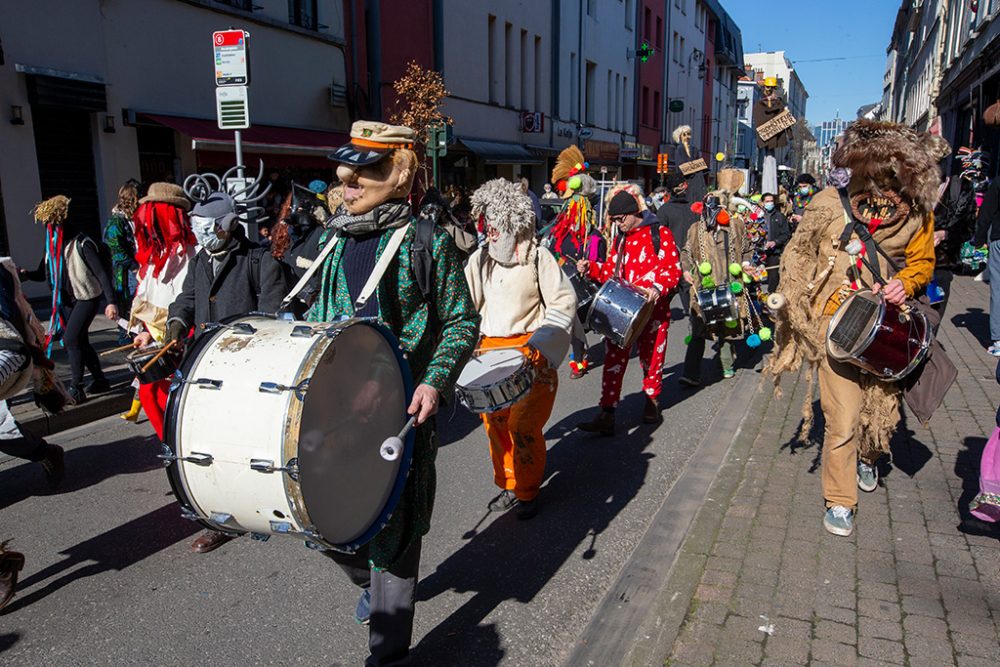 "Carnaval sauvage" in Brüssel (Bild: Nicolas Maeterlinck/Belga)