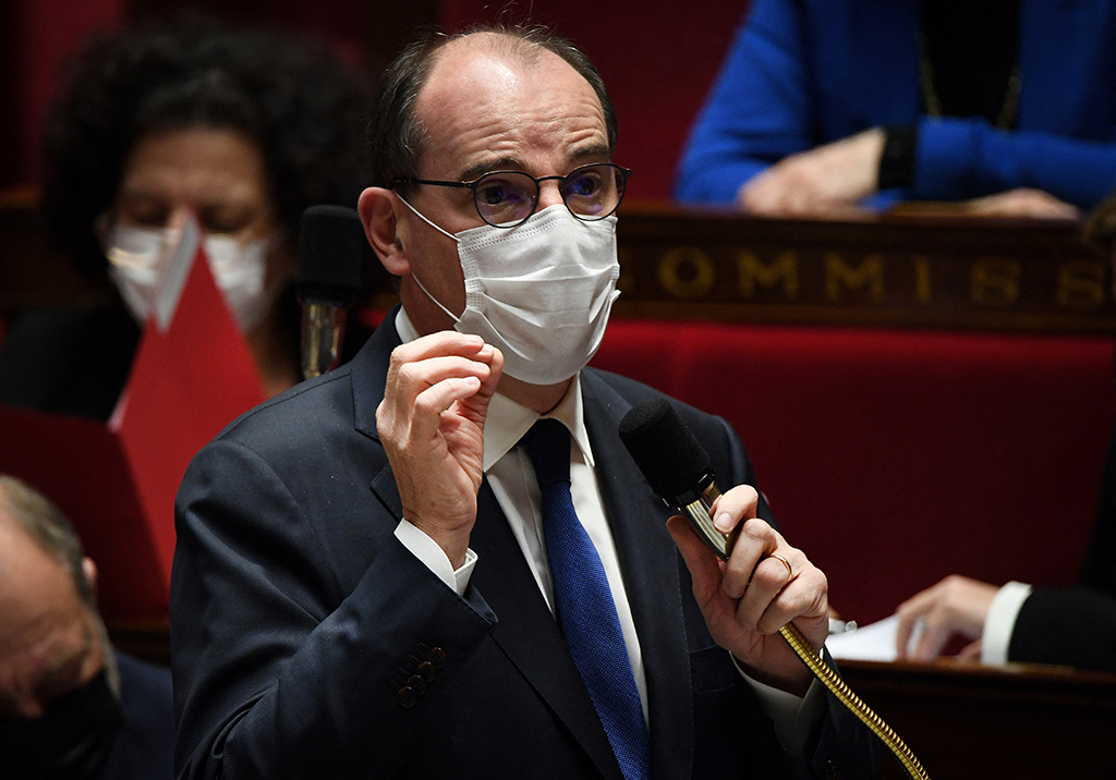 Frankreichs Premier Jean Castex am Dienstag im Parlament (Bild: Alain Jocard/AFP)