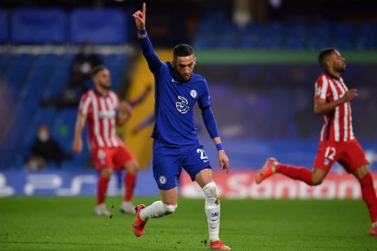 Hakim Ziyech erzielte das 1:0 für die Londoner (Bild: Ben Stansall/AFP)