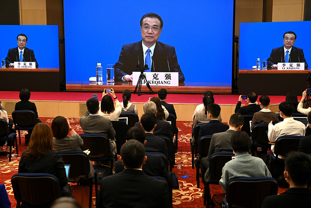 Chinas Premier Li Keqiang beim nationalen Volkskongress