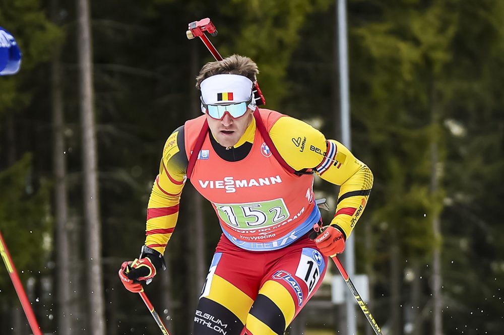 Florent Claude bei der Single-Mixed-Staffel in Nove Mesto (Bild: Kevin Voigt)