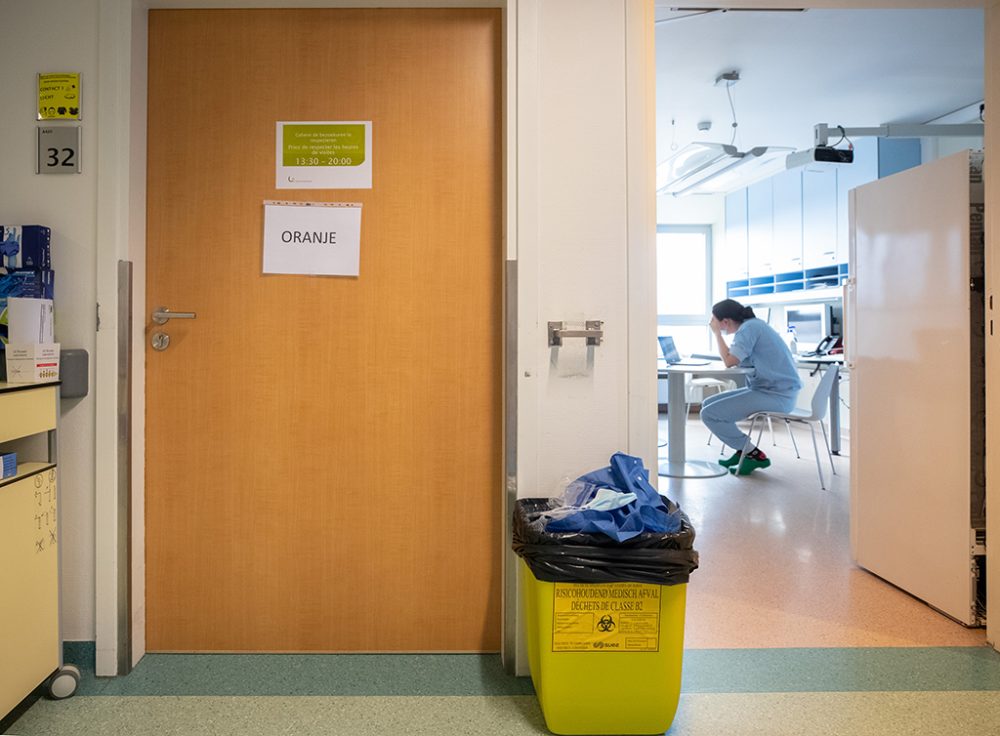 Covid-Abteilung in der Uniklinik in Jette (Bild: Benoit Doppagne/Belga)