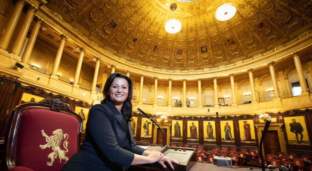 Vorsitzende des Senats Stephanie D'Hose (Open VLD) (Archivbild: Benoit Doppagne/Belga)
