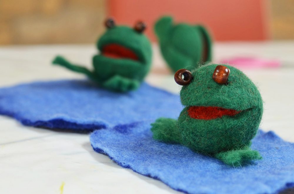 Frosch aus Filz