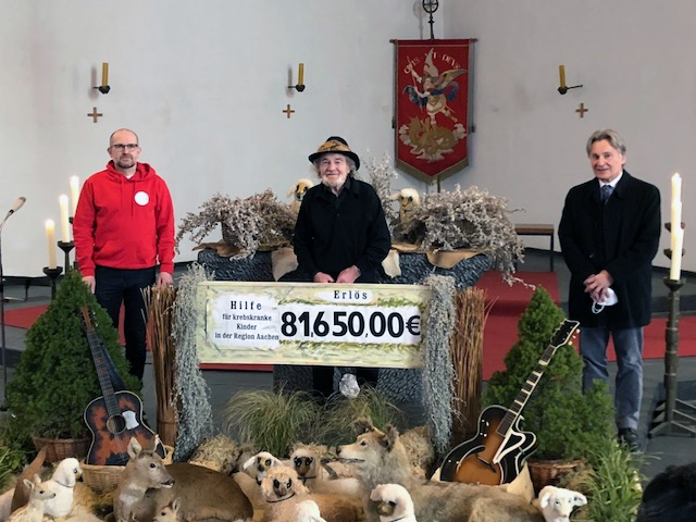 "Singender Hirte" in Monschau-Höfen (M.)sammelt 81.650 Euro für den guten Zweck (Bild: privat)