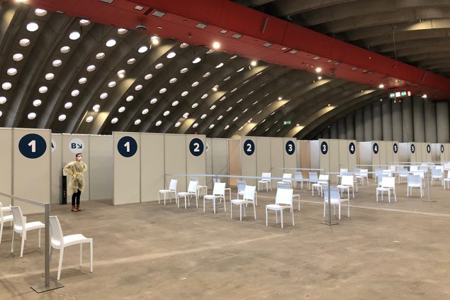 Impfzentrum in Mechelen (Bild: Katleen Vastiau/Belga)