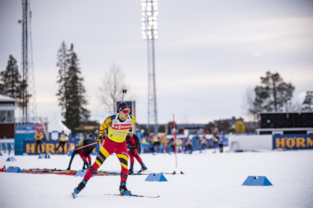 Thierry Langer beim Training in Östersund