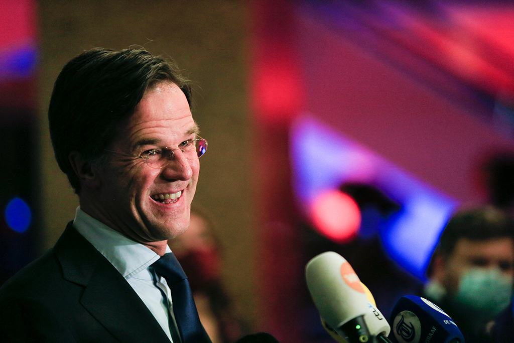 Der niederländische Premier Mark Rutte (Bild: Eva Plevier/Pool/AFP)