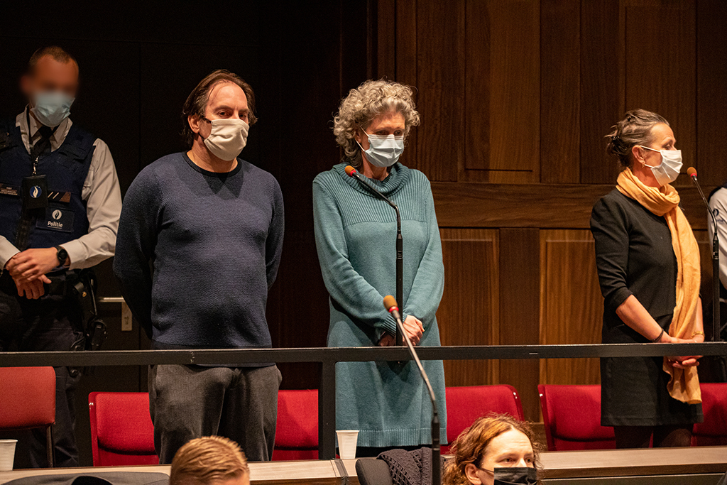 Jean-Claude Lacote und Hilde Van Acker vor Gericht am Dienstag (Bild: Kurt Desplenter/Belga)