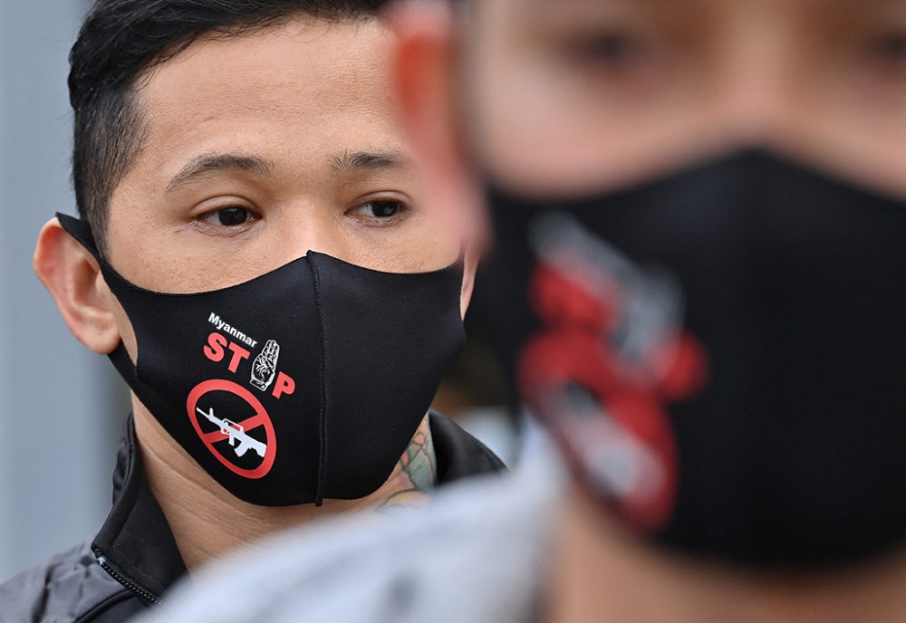 Proteste in Myanmar (Bild: Jung Yeon-je/AFP)