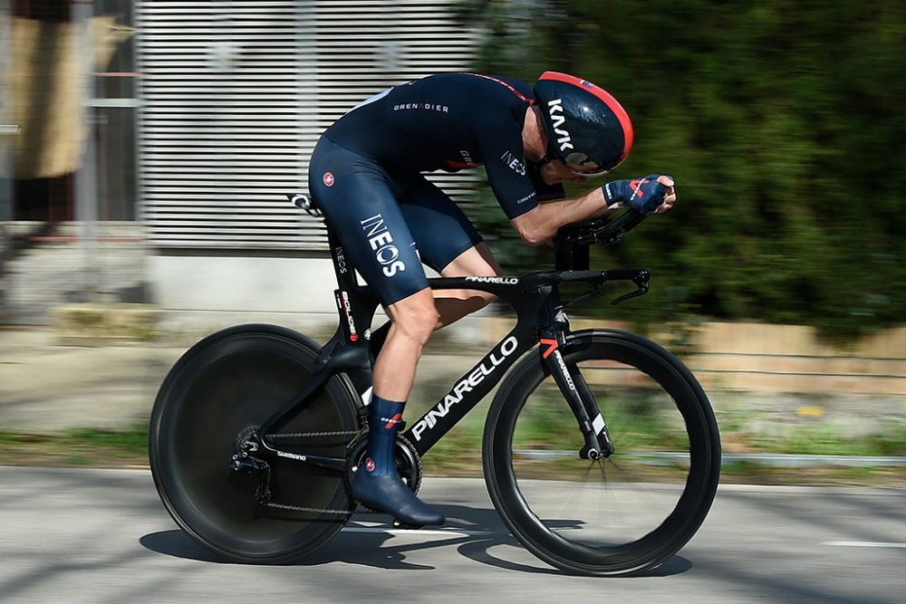 Rohan Dennis beim Zeitfahren der Katalonien-Rundfahrt (Bild: Josep Lago/AFP)