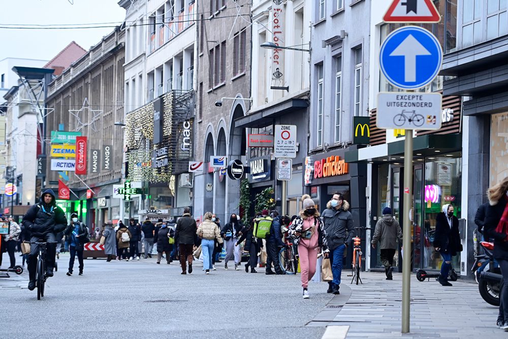 Einkaufsstraße inBrüssel