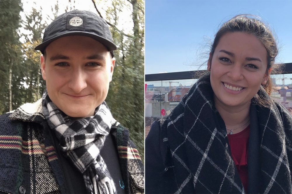 Lukas Teller und Shirin Tjandra bilden die neue Doppelspitze (Bild: Junge Mitte)