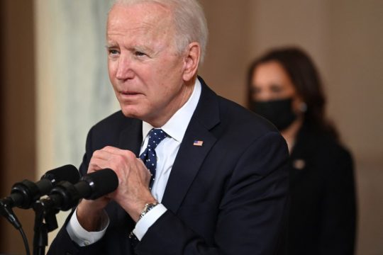 US-Präsident Biden nach der Urteilsverkündung im Fall George Floyd