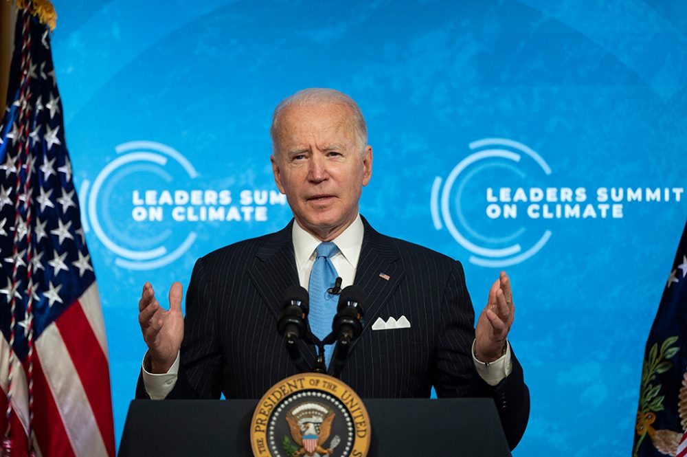 US-Präsident Joe Biden beim Online-Klimagipfel