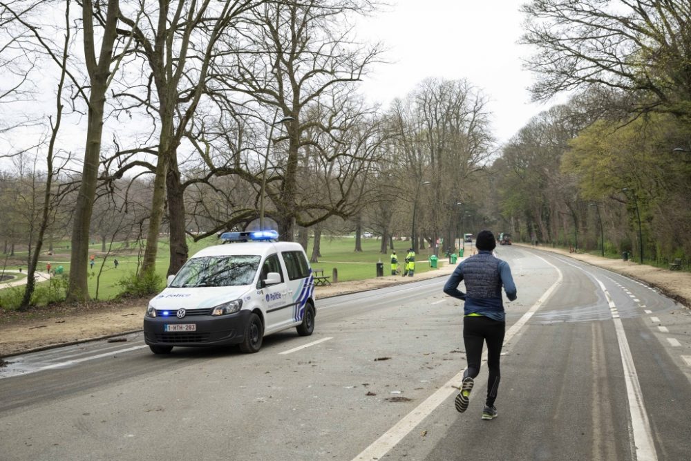 Freitagmittag war die Lage im Brüsseler Bois de la Cambre ruhig (Bild: Paul-Henri Verlooy/Belga)